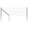 vidaXL Gecombineerd draadhek met spikes 50 x 0,6 m (B x H)