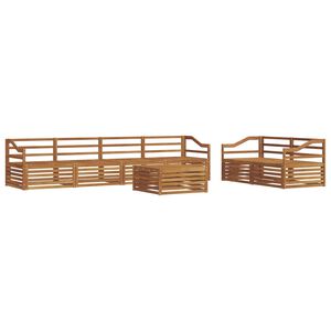 vidaXL Buiten bankenset 7 pcs Naturel Massief Acaciahout