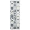 vidaXL Vloerkleedloper ORIZ 1150 gsm Grijs en zwart 100% polyestervilt