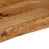 vidaXL Tafelblad met natuurlijke rand 80x30x3,8 cm massief mangohout