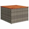 vidaXL Tuinbankenset met opslag 5 pcs Grijs poly rattan
