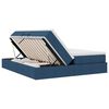 vidaXL Opbergbed met matras met matras Blauw 200 x 200 cm Polyester