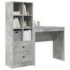 vidaXL Bureau met lade 2 pcs Beton Grijs