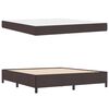 vidaXL Boxspringbed Donkerbruin 180 x 200 cm Stof
