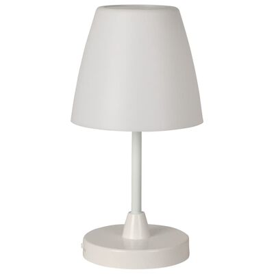H&S Collection Tafellamp LED oplaadbaar 13x30 cm wit