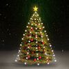 vidaXL Kerstboomverlichting met 180 LED's koudwit net 180 cm