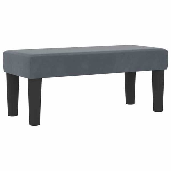 vidaXL Boxspring bed met matras Donkergrijs 80 x 200 cm Fluweel