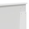 vidaXL Bedframe met hoofdeinde Wit 150 x 200 cm Massief grenenhout