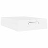 vidaXL Bedframe met matras met matras 2 pcs Wit PVC