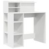 vidaXL Bureau Wit Bewerkt hout 90 x 48 x 101,5 cm