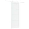 vidaXL Schuifdeur 78 x 211 cm Bewerkt hout Wit