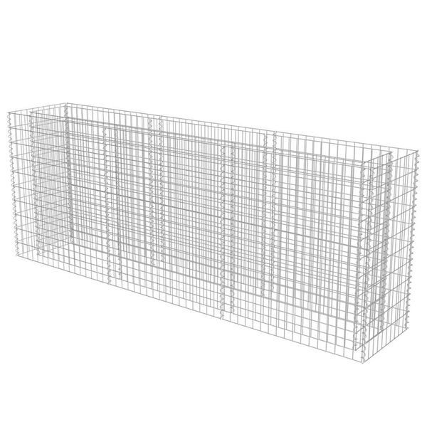 vidaXL Gabion plantenbak verhoogd 270x50x100 cm gegalvaniseerd staal