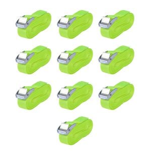vidaXL Banden 0,25 ton 5mx25mm fluoriserend groen 10 st