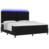 vidaXL Boxspring bed met matras met LED Zwart 200 x 200 cm Stof