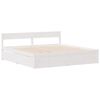vidaXL Bedframe zonder matras massief grenenhout wit 120x200 cm