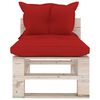 vidaXL 9-delige Loungeset met kussens pallet grenenhout
