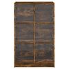vidaXL Hoge kast met deuren 68x37x109 cm bewerkt hout gerookt eiken