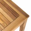 vidaXL Tuinbankenset 3 pcs Naturel Massief Teakhout
