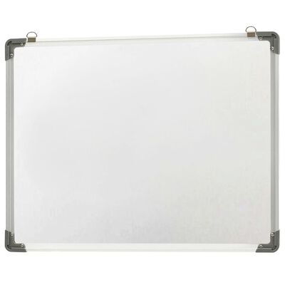 vidaXL Whiteboard magnetisch 70x50 cm staal wit