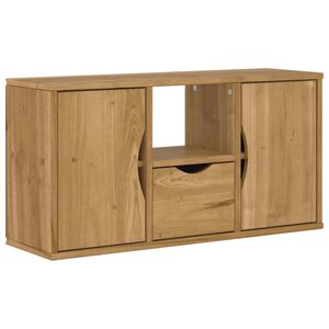 vidaXL Tv-meubel met lade ODDA 79x24x40 cm massief grenenhout