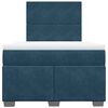 vidaXL Boxspring met matras fluweel blauw 120x190 cm