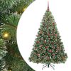 vidaXL Kunstkerstboom met 300 LED met standaard Groen 180 cm PE en PVC