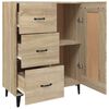 vidaXL Dressoir 69,5x34x90 cm bewerkt hout sonoma eikenkleurig