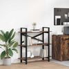 vidaXL Boekenkast Gerookt eiken 100 x 33,5 x 102 cm Bewerkt hout
