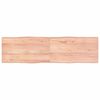 vidaXL Tafelblad natuurlijke rand 180x50x(2-6)cm eikenhout lichtbruin