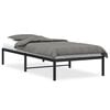 vidaXL Bedframe metaal zwart 90x200 cm