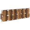 vidaXL Hoofdbord Met Kast met lade 3 pcs Oud Hout Bewerkt hout
