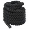 vidaXL Battle Rope Zwart 12 m 9 kg Polyester