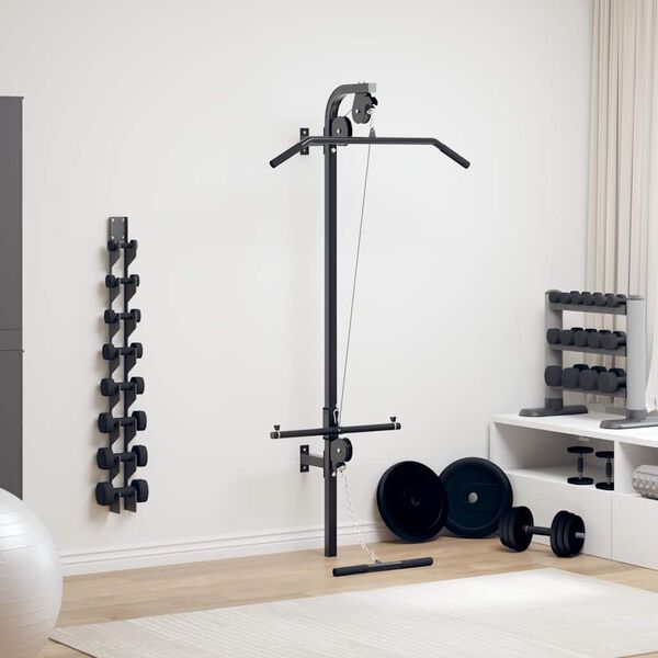 vidaXL Home gym met 2 katrollen wandgemonteerd