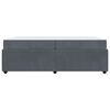 vidaXL Bedframe met matras Donkergrijs 200 x 200 cm Stof