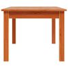 vidaXL Salontafel 80x50x40 cm massief grenenhout wasbruin
