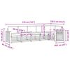 vidaXL Sofa-Sets 6 pcs Natuurlijk en Beige Massief Acaciahout