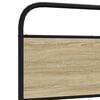vidaXL Bedframe zonder matras bewerkt hout sonoma eikenkleur 80x200 cm