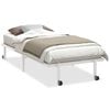 vidaXL Bedframe zonder matras opvouwbaar 90x200 cm staal wit