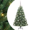 vidaXL Kunstmatige Inklapbare Kerstboom Groen 120 cm PVC en Metaal