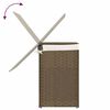 vidaXL Wasmand met 2 vakken 53x35x57 cm poly rattan