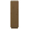 vidaXL Hoge kast 74x35x117 cm massief grenenhout honingbruin
