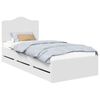 vidaXL Bedframe met lade met hoofdeinde Wit 90 x 200 cm Ingenieurshout