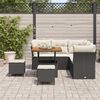 vidaXL Tuin Sofa Set met kussen met opslag 8 pcs Zwart en cr&egrave;me