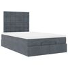 vidaXL Ottoman bed met matrassen 120x200cm fluweel donkergrijs