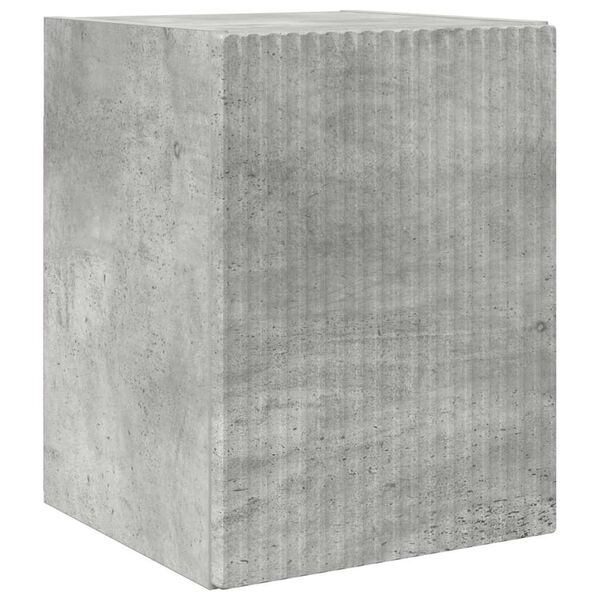 vidaXL TV Wandkast Wandgemonteerd Beton 30 x 31 x 40 cm Bewerkt hout