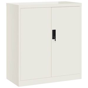 vidaXL Archiefkast 79x40x90 cm staal wit