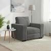 vidaXL Fauteuil 100x77x82 cm fluweel donkergrijs