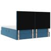 vidaXL Opslag bed met matras Donkerblauw 160 x 200 cm Fluweel