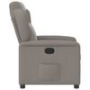 vidaXL Fauteuil verstelbaar stof taupe