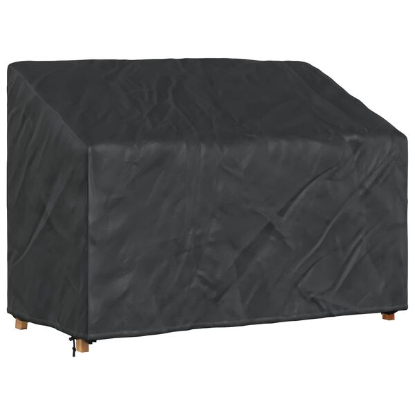 vidaXL Tuinbankhoes Zwart 134 x 70 x 65 / 94 cm 210D stof